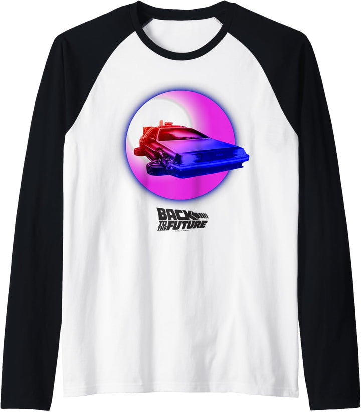 Back To The Future 35th Anniversary DeLorean Portal Raglan