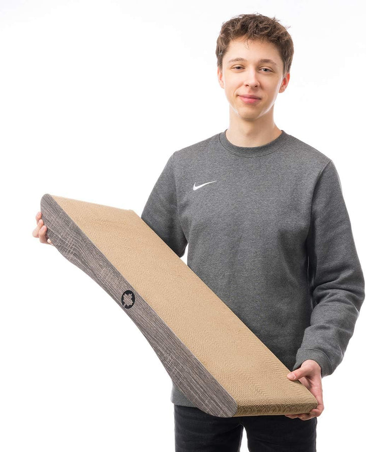 CanadianCat Company | Kratzkarton Comet XL | 75 x 30 x 8 cm | Kratzmöbel, Kratzbrett | XXL Qualitäts