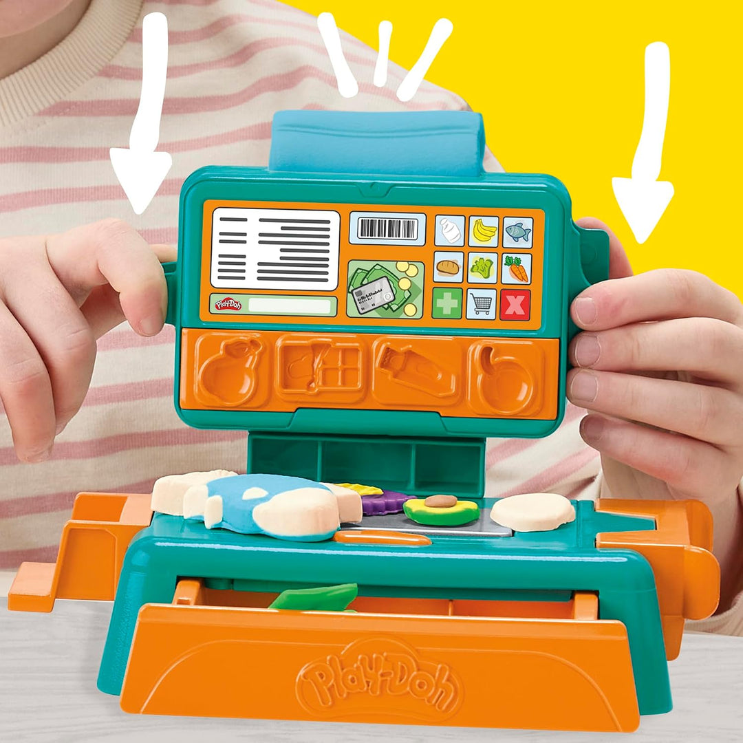 Play-Doh Supermarkt-Kasse, 23 Accessoires, für Kinder zum Kneten &amp; Spielen, ab 3 Jahren Caisse enreg