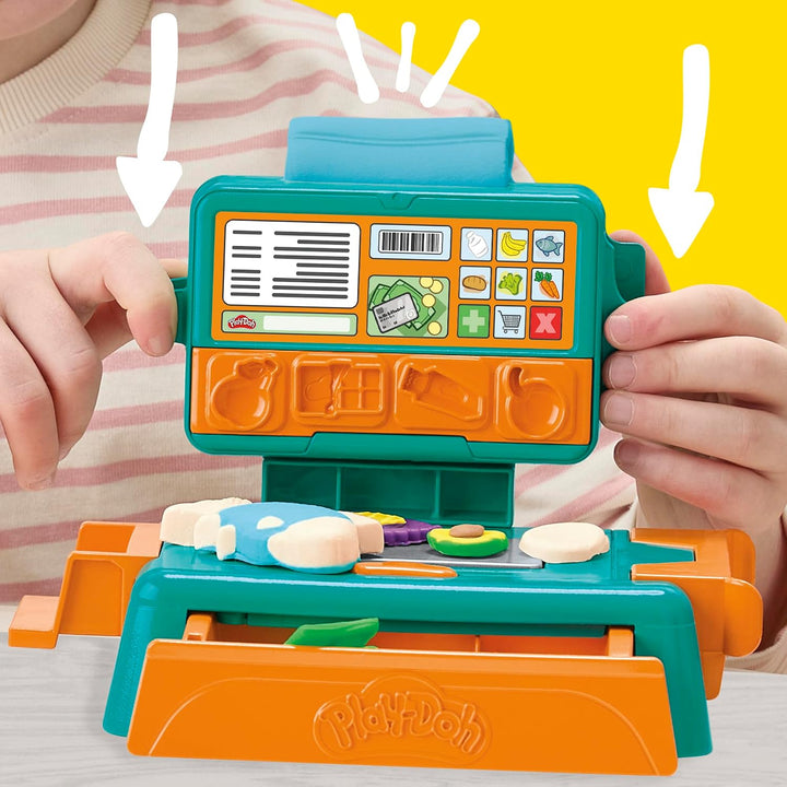 Play-Doh Supermarkt-Kasse, 23 Accessoires, für Kinder zum Kneten &amp; Spielen, ab 3 Jahren Caisse enreg