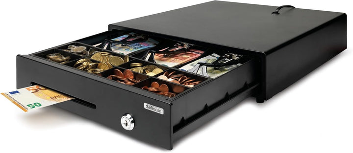 Safescan LD-3336 Light-Duty Kassenschublade mit 3 Fächern für Banknoten und 8 für Münzen - Kassenlad