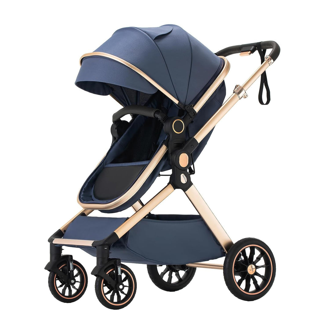 BEBBY 3-in-1 Kinderwagen KombiKinderwagen-Set 2-in-1 Buggy faltbar Luxus Hochlandschaft Neugeborenes