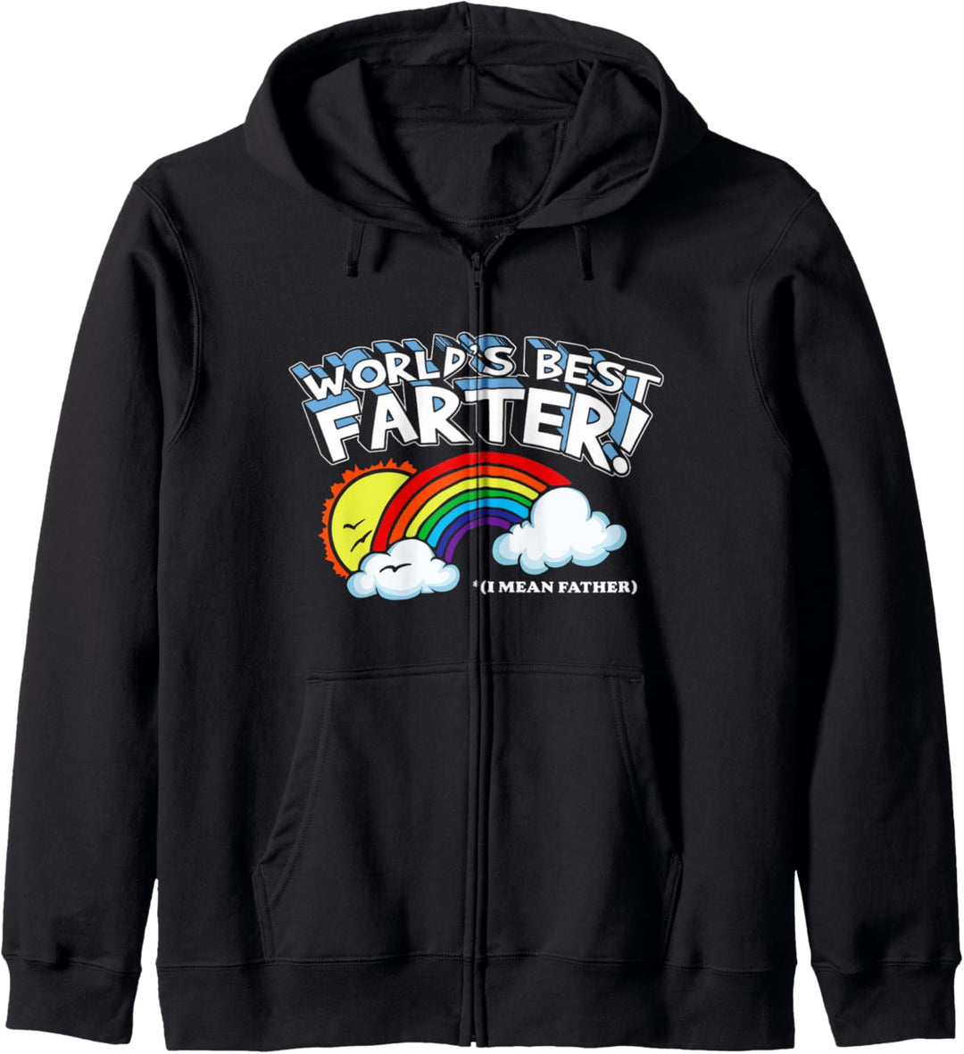 World's Best Farter! I Mean Father - Funny Father's Day 80s Kapuzenjacke