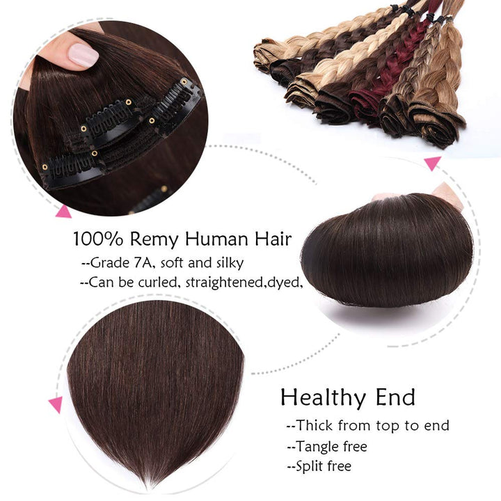 SEGO Clip in Extensions Echthaar 8 Tressen Doppelt Tressen Haarverlängerung 100% Remy Human Haar für