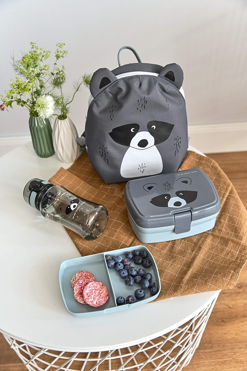 LÄSSIG Brotdose & Trinkflasche Set - Lunch Set mit Lunchbox und Trinkflasche (460 ml)/About Friends