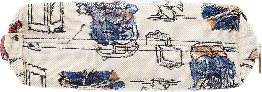 Signare Paddington Bear Tapisserie-Kosmetiktasche, umweltfreundlicher gewebter Stoff, Hauptfach mit