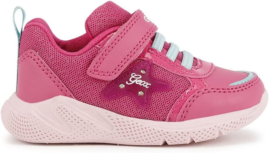 Geox Mädchen B Sprintye Girl D Sneakers 20 EU Fuchsia Aqua, 20 EU Fuchsia Aqua