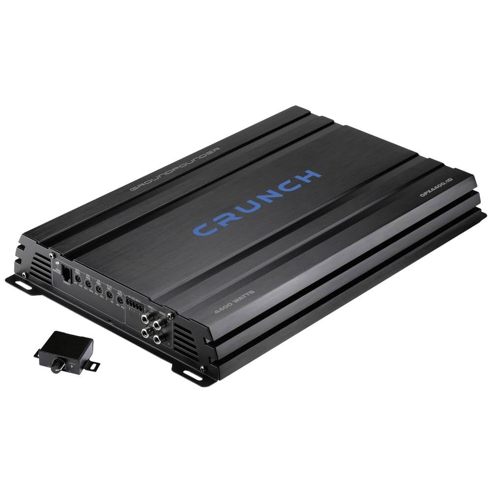Crunch GPX4400.1D Digitaler Verstärker 1-Kanal 4400W Lautstärkeregelung Bass und Höhen geeignet für