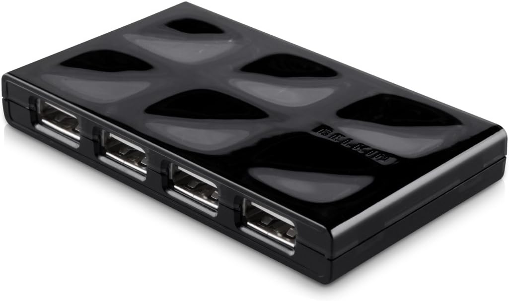 Belkin F5U701cwBLK USB 2.0 Hub mit 7 Ports, Schwarz USB-A, USB-A