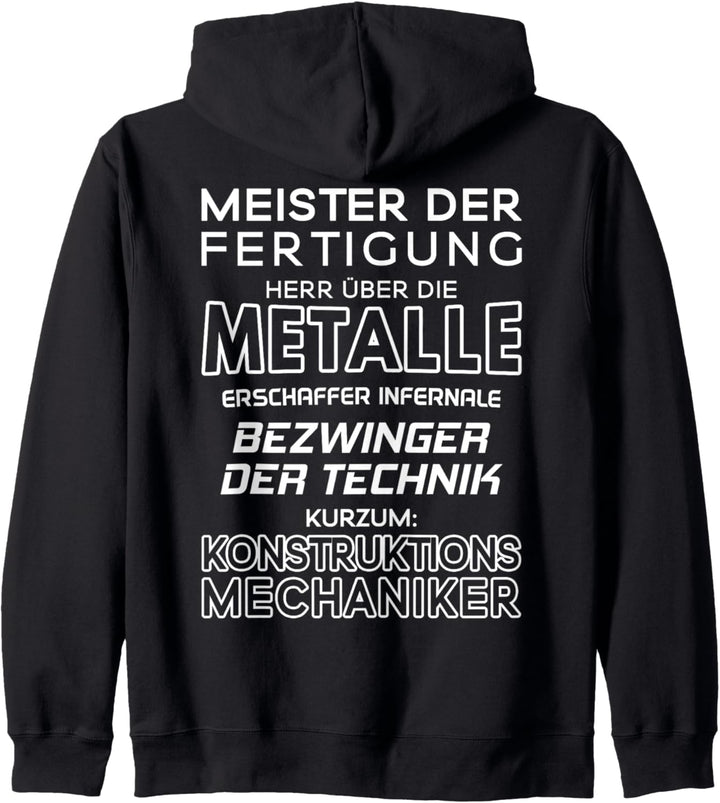 Meister Der Fertigung Konstruktionsmechaniker Kapuzenjacke