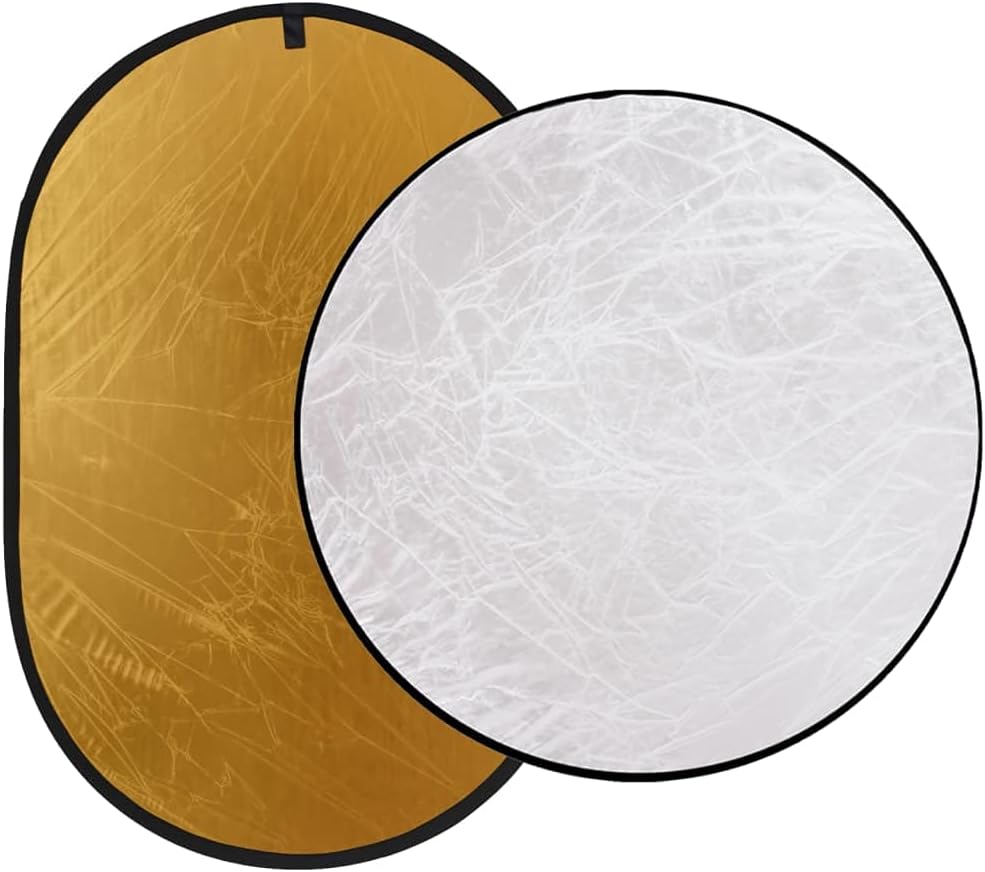 Fotostudio-Set mit Leuchten, Hintergrund, Reflektor, 5500 Kelvin Tageslichtlampen, verstellbarem Hin
