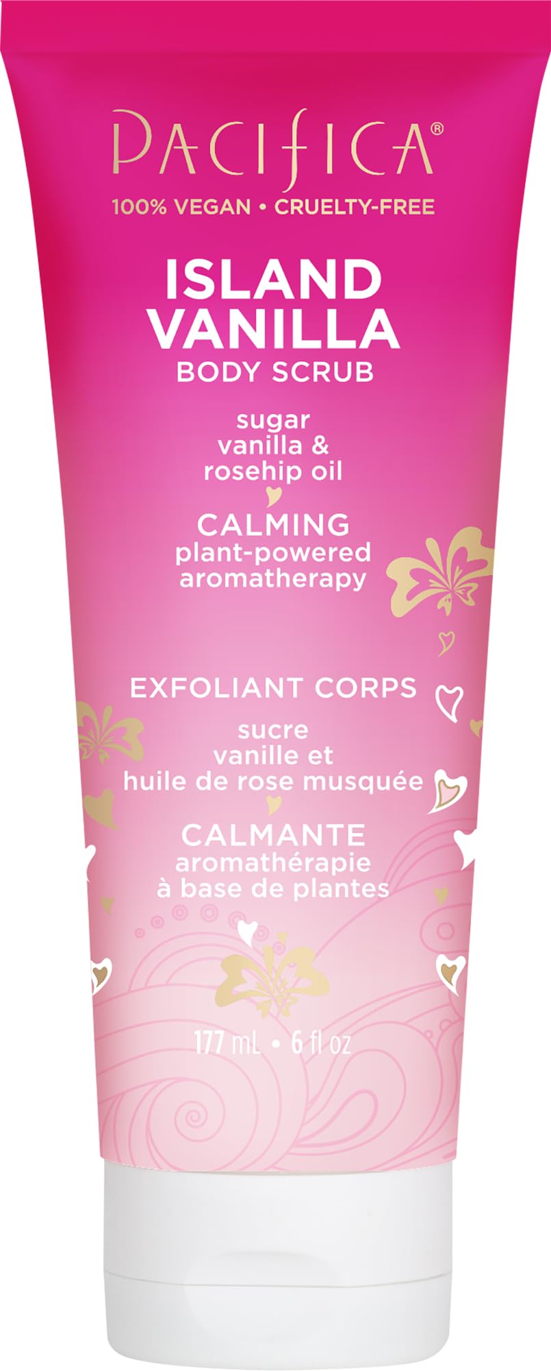 Pacifica Beauty, Island Vanilla Body Scrub, Peeling, Zucker, Hagebuttenöl, Körperpolitur, Bad &amp; Dusc