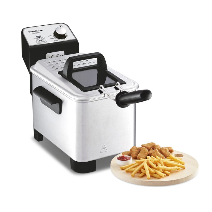 Moulinex Easy Pro 3 l Fritteuse, klassisch, 2.300 W, 2 Frittierstufen, verstellbares Thermostat, 600