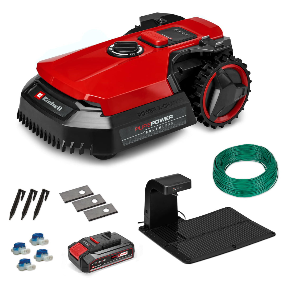 Einhell Mähroboter FREELEXO 500 Power X-Change (18 V, App-Steuerung, IPX5, Over-The-Air Updates via
