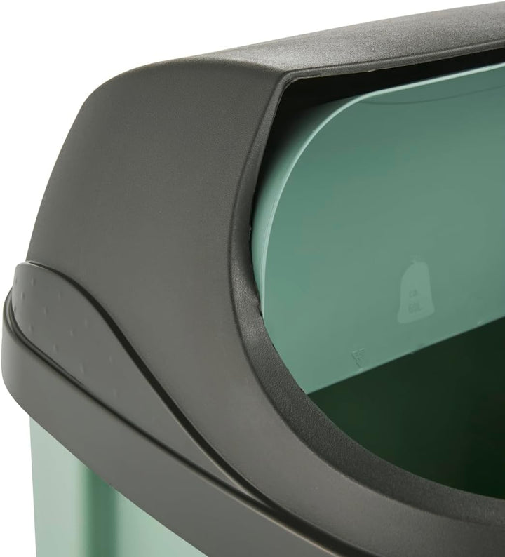 keeeper Abfallbehälter mit Rolldeckel, 50 l, 39 x 29,5 x 67,5 cm, Rasmus, Grün (Nordic Green) Nordic