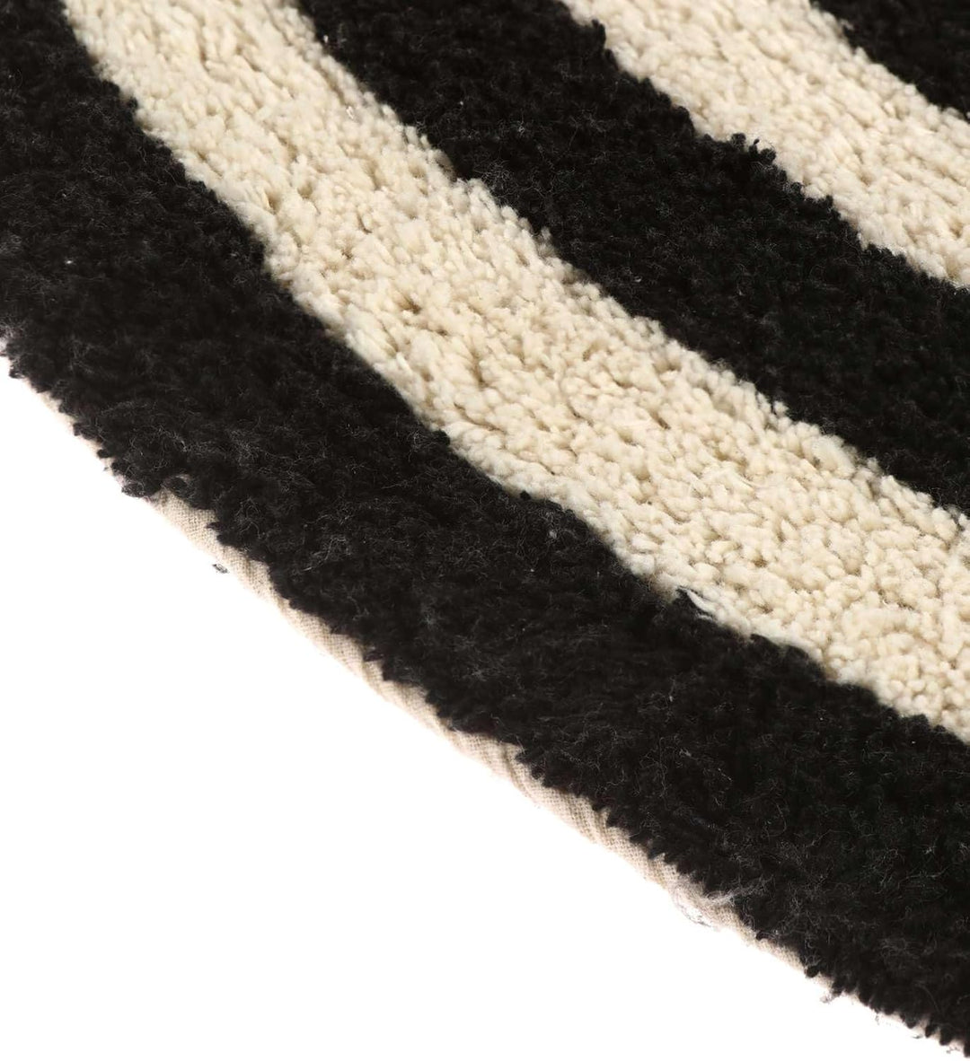 RugVista Badematte Chateau, ∅ 90 cm, Rund, Mittelflor, Anti-Rutsch, Moderner Badteppich, Maschinenwa
