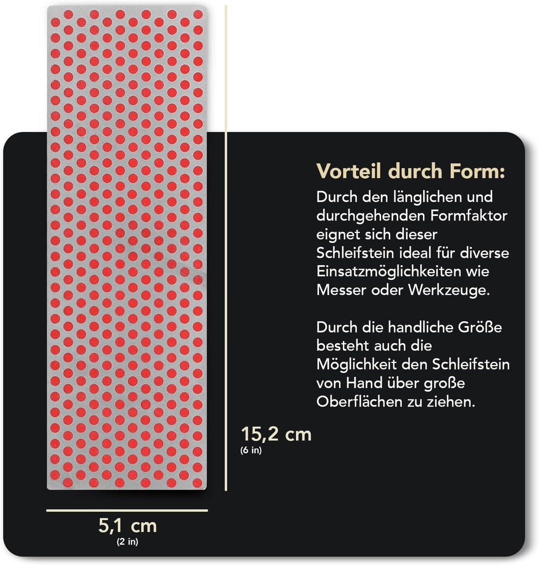 DMT Diamant-Schärfstein in Box aus Hartholz, 15,2 cm / 6 Zoll, Set mit 3 Schärfsteinen in 3 Körnunge