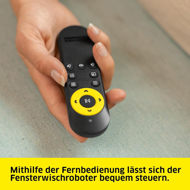 Karcher Fensterputzroboter RCW 2 Extra+, automatische Fensterreinigung, mit Sicherungsseil und Notve