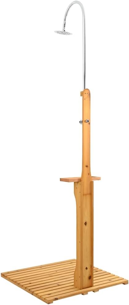 Tomostar Gartendusche, Pooldusche für den Aussenbereich, aus Holz