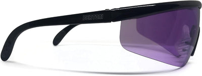 BERTONI Schiessbrille Sehstärke mit Optikadapter mit 4 Wechselgläser - AF899A Ballistische Schutzbri