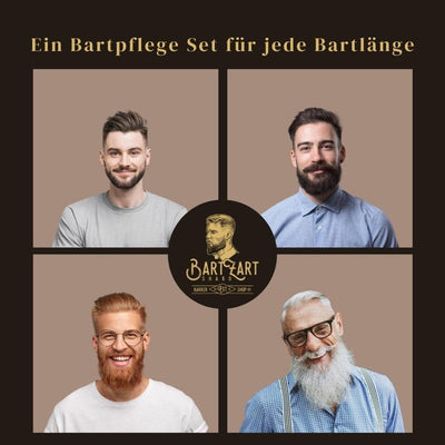 BartZart Bartöl Set mit Zedernholz aus hochwertigem Bartöl und natürlichem Bartwachs I Premium Bartp