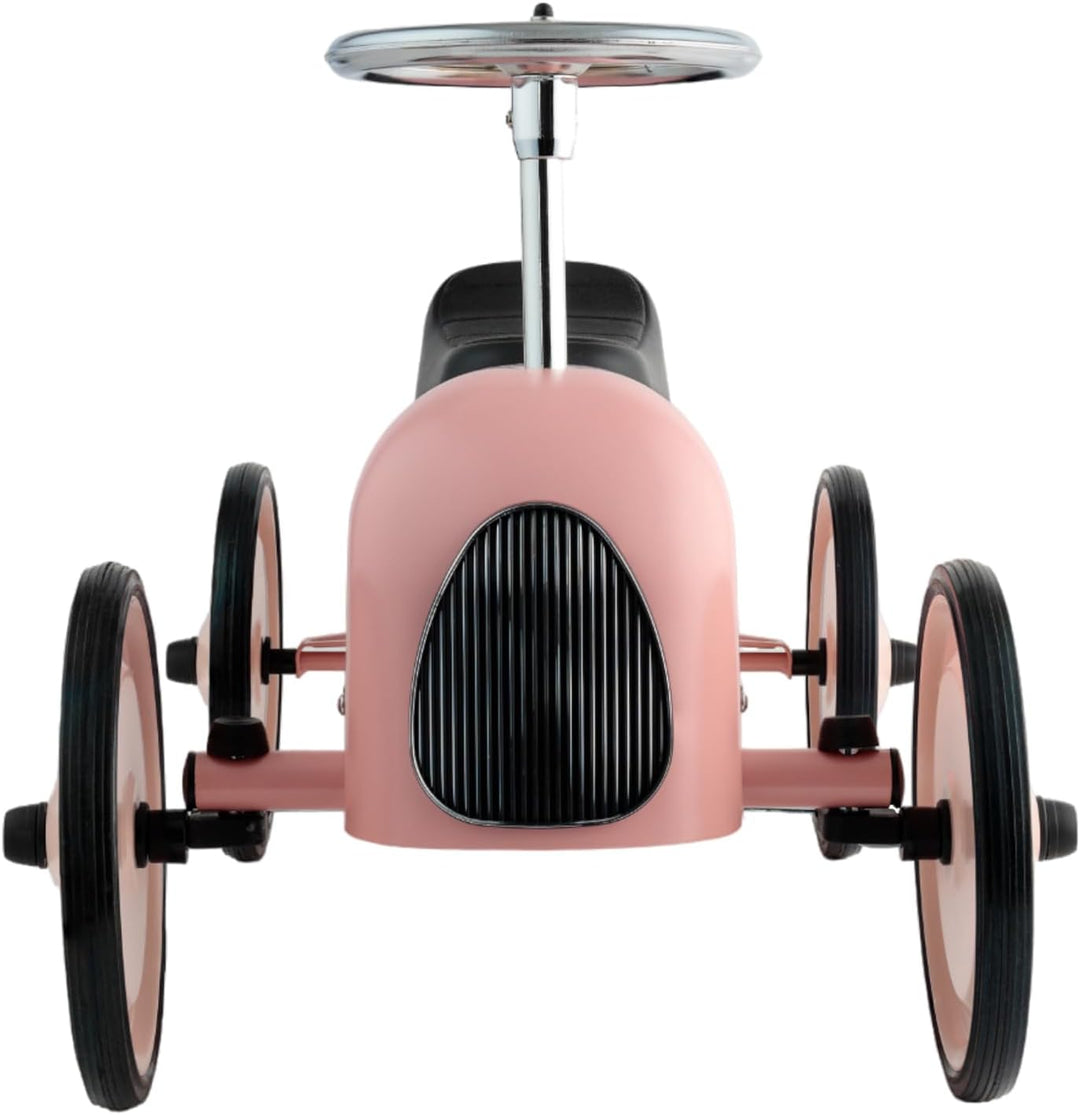 Little Dutch Retro Rutschfahrzeug Auto mit Lenkrad - rosa