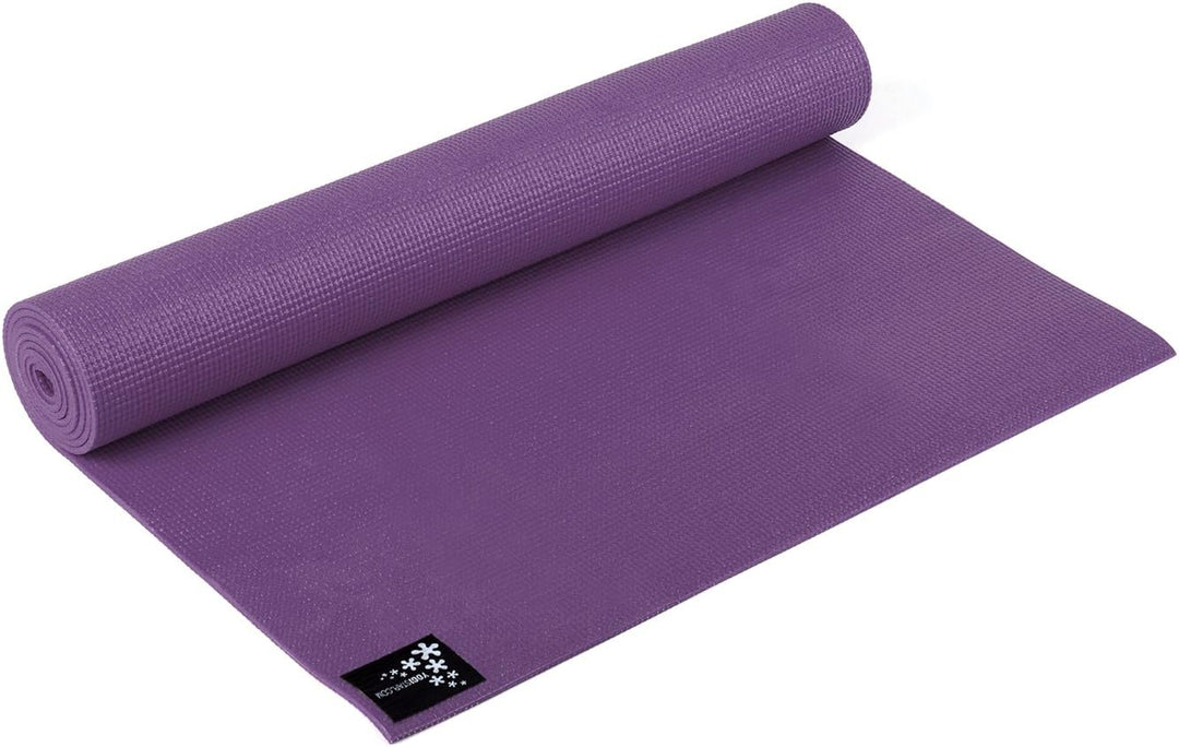 Yogistar Yogamatte Plus - rutschfest und extra lang - 8 Farben Aubergine