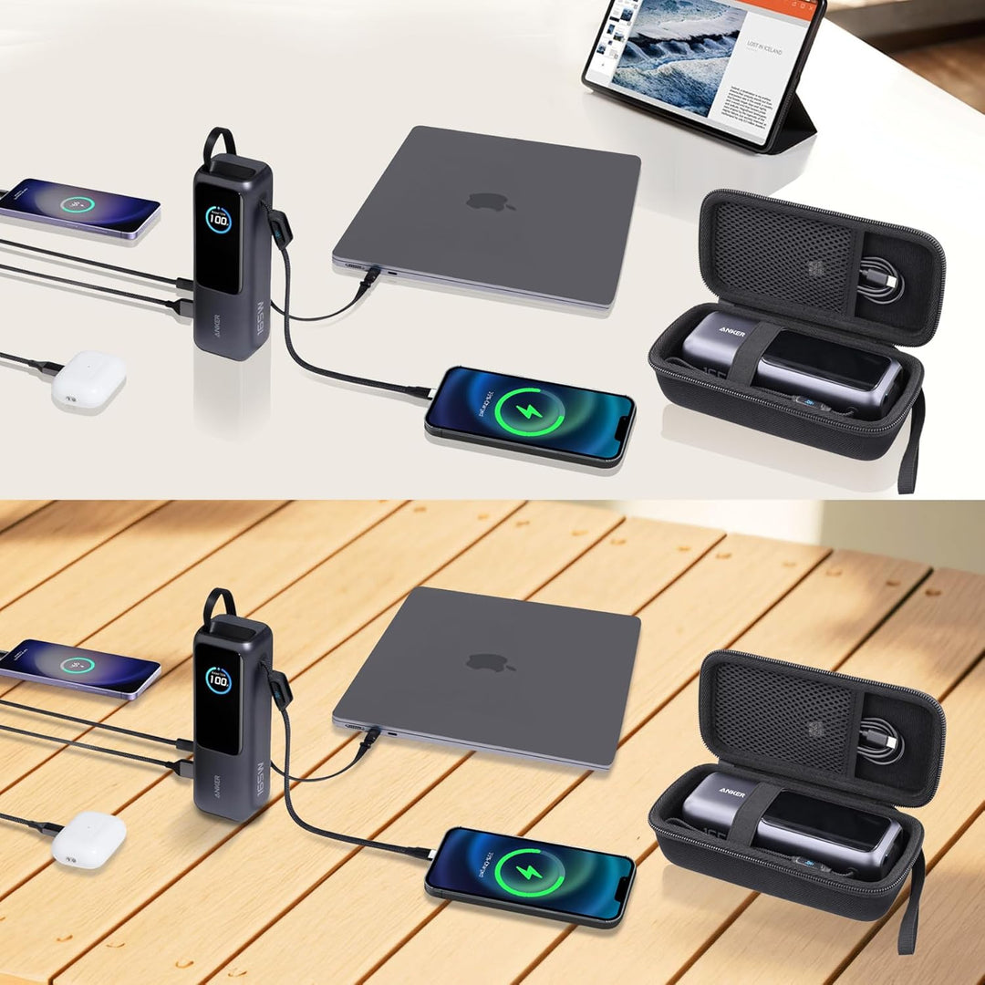 co2CREA Hart Tragbare Schutzhülle Etui Tasche für Anker Laptop Powerbank 25000mAh 165W Powerbank Tra