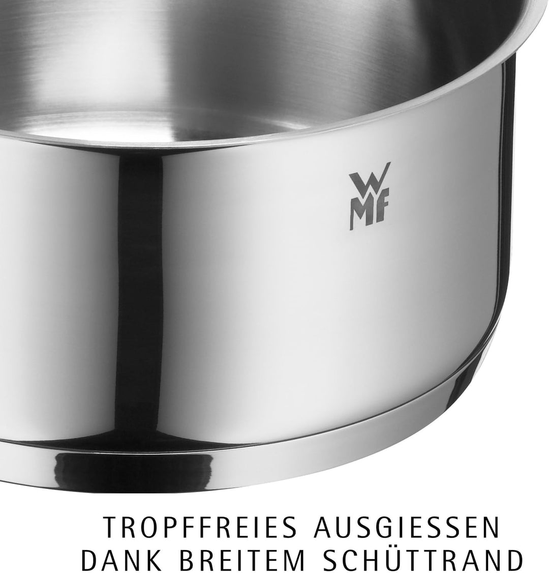 WMF Provence Plus Kochtopf klein 20cm, Glasdeckel, Bratentopf Induktion 2,5l, Cromargan Edelstahl po