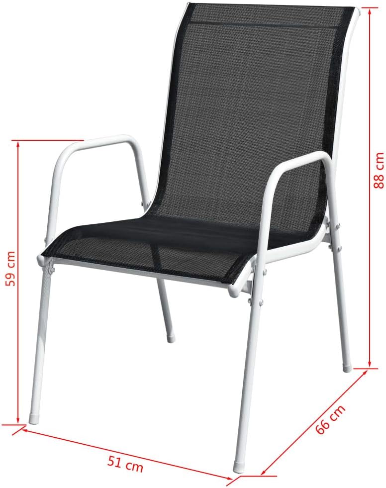 Gecheer Bistro Set 3 teilig, Bistrotisch mit 2 Stühlen, Gartenmöbel Set, Balkonset, Balkonmöbel Set