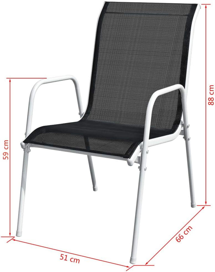 Gecheer Bistro Set 3 teilig, Bistrotisch mit 2 Stühlen, Gartenmöbel Set, Balkonset, Balkonmöbel Set