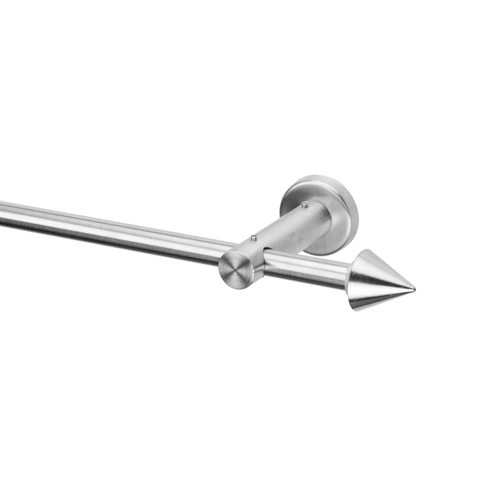 Ventanara® Stilgarnitur 110 bis 200 cm Gardinenstange ausziehbar mit Endstücken inklusive Montagemat