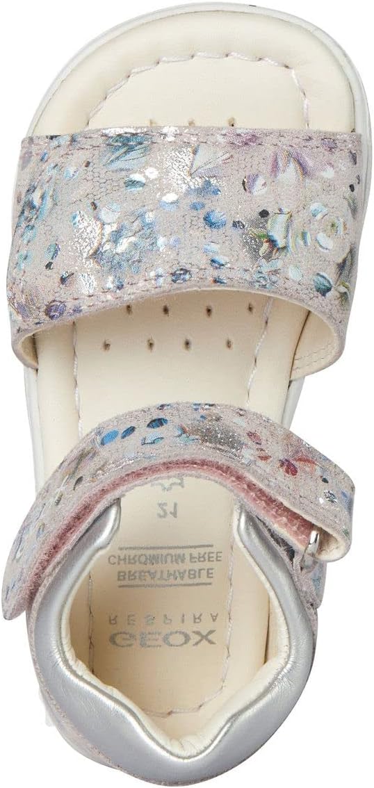 Geox Mädchen B Alul Girl Sandal, 25 EU Lt Rose Silver