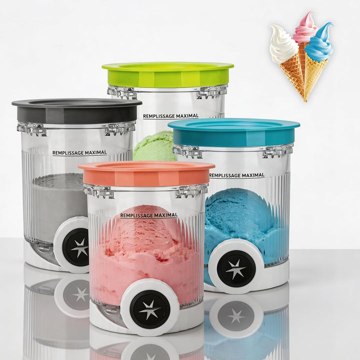 Ersatzbehälter Kompatibel mit Ninja Swirl Creami NC700 NC701 Serien,Behälter für Ninja Creami Eismas