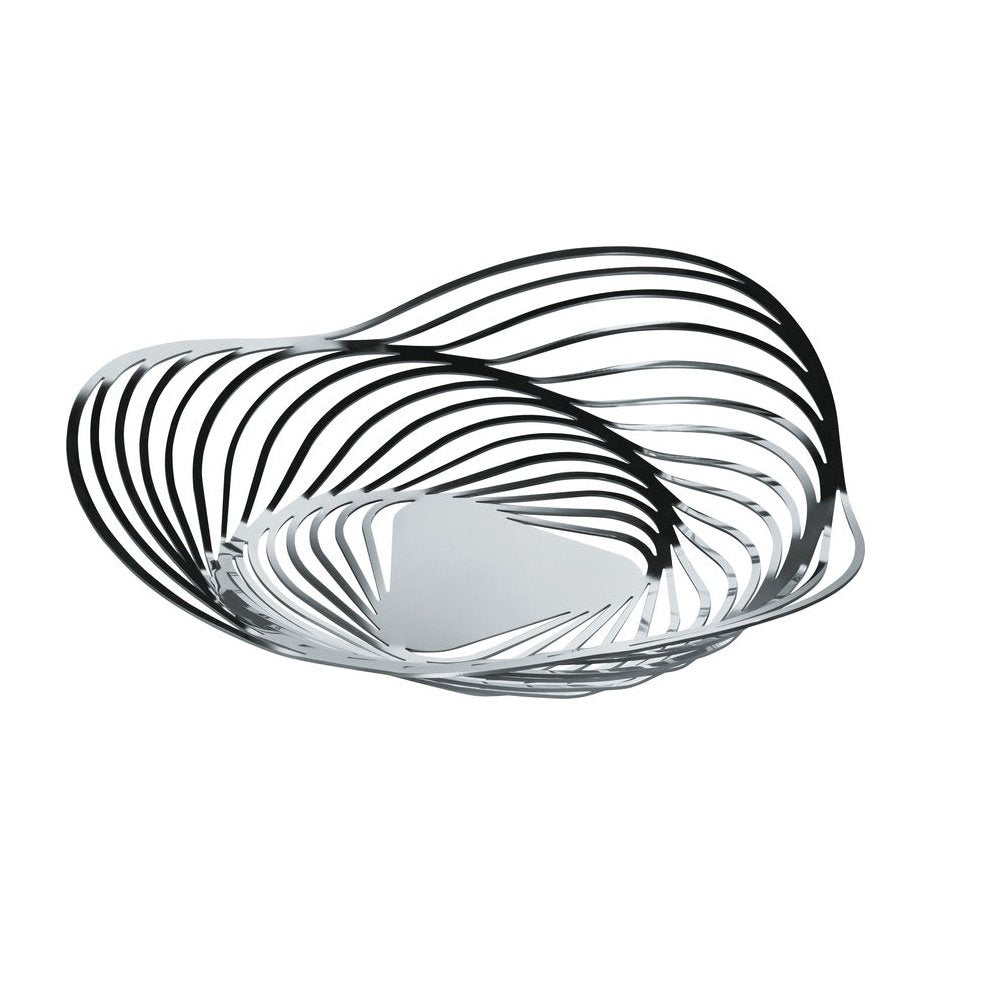 Alessi "Trinity" Tafelaufsatz aus Edelstahl 18/10 glänzend poliert, Edelstahl