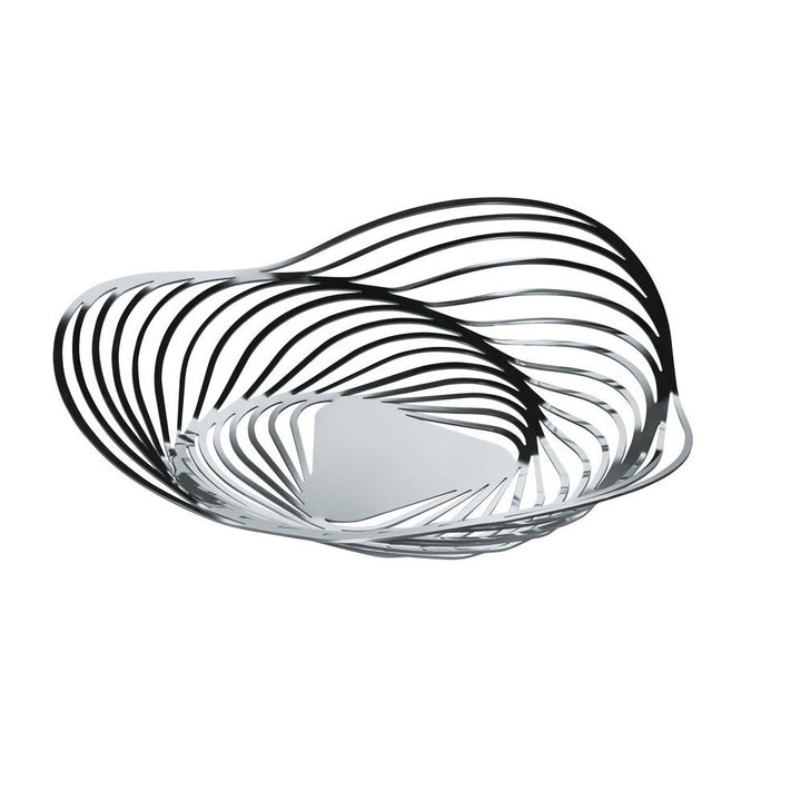 Alessi "Trinity" Tafelaufsatz aus Edelstahl 18/10 glänzend poliert, Edelstahl