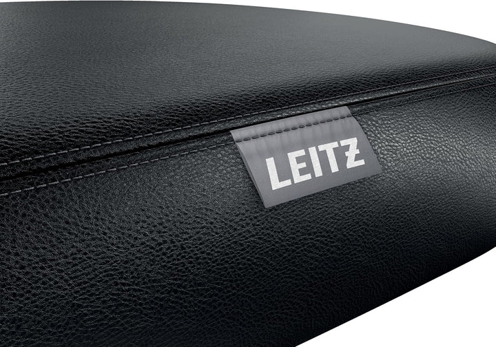 Leitz Ergo Höhenverstellbarer Sitzhocker (46–59 cm) mit Rollen, Bürohocker mit Sitzpolster, Ergonomi