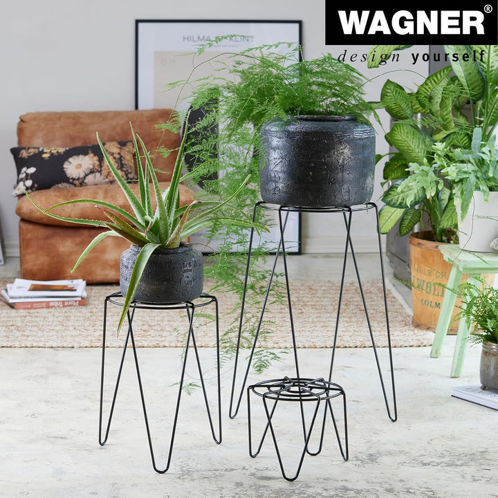 WAGNER Pflanzenständer - HAIRPIN STYLE - Ø 26/40 x 40 cm, für Aussenbereich + Innenbereich, Blumenst