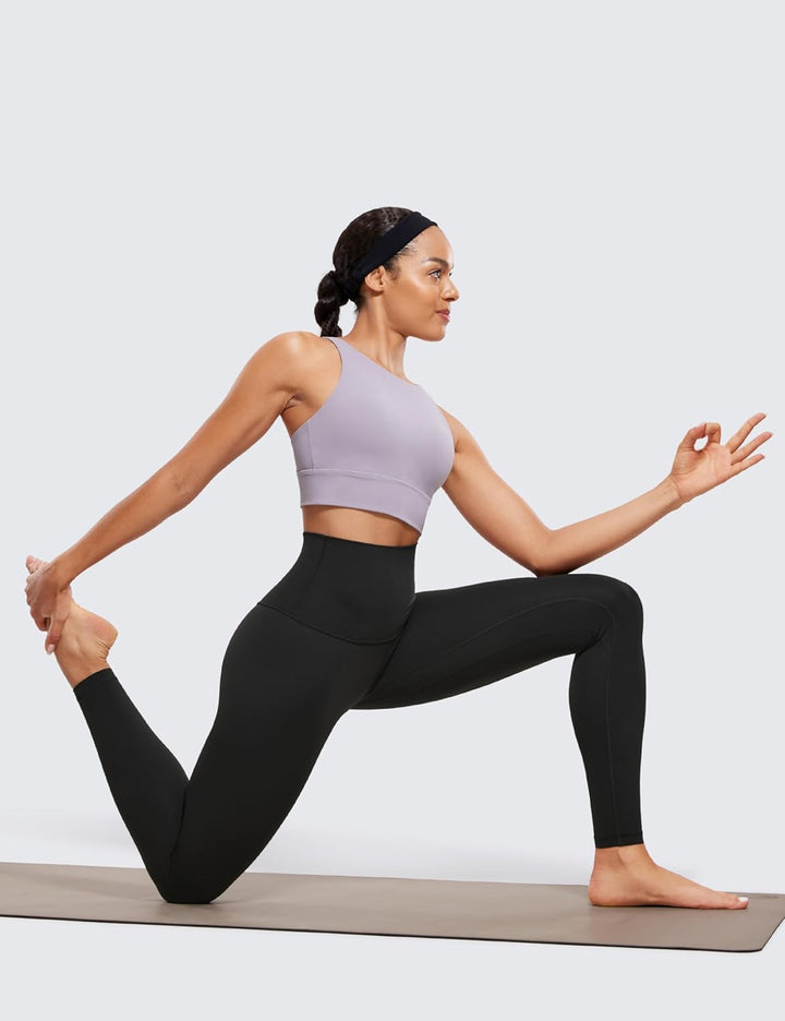 CRZ YOGA Damen Leggings 44 Schwarz, 44 Schwarz