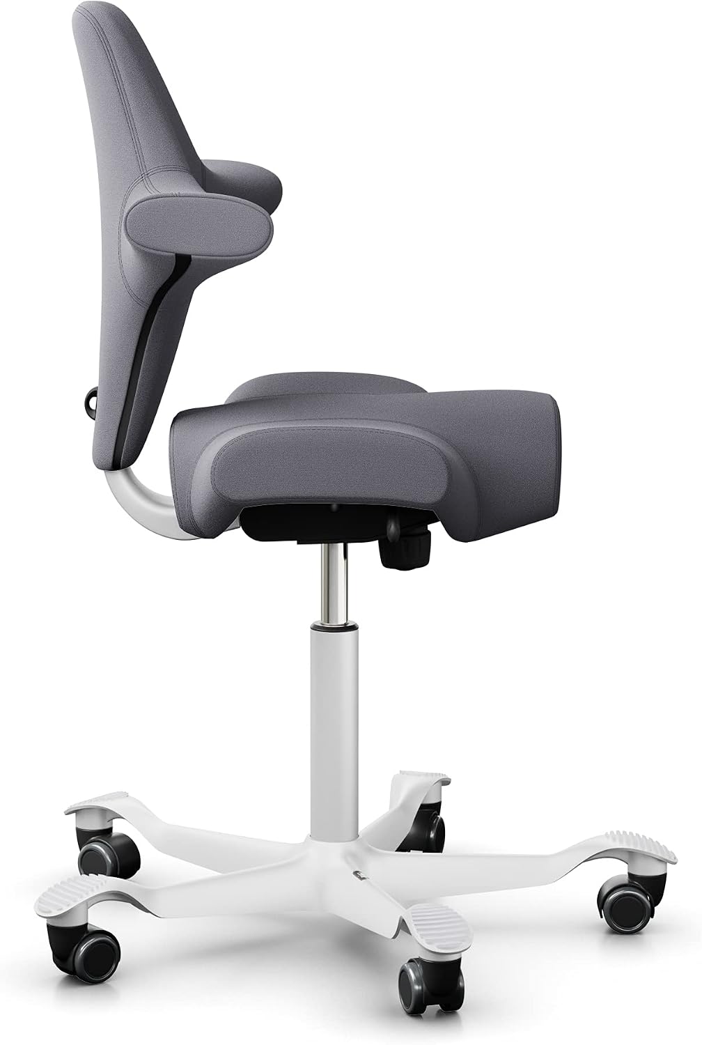 HAG Capisco 8106 Stoff Xtreme Bürodrehstuhl - Standard Gasfeder 200 mm - Sitzhöhe 47-65,5 cm - weich