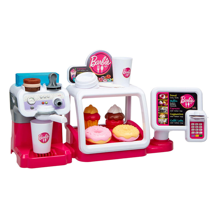 Theo Klein 9526 Barbie Coffee Shop I Espresso-Bar mit Wasserdurchlauffunktion und Touchdisplay I Ink