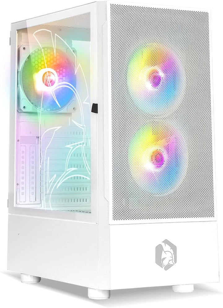EMPIRE GAMING - Gehäuse für Gamer Sapphire – ARGB Mittlerer Tower ATX/Micro-ATX/ITX – seitliche Tür