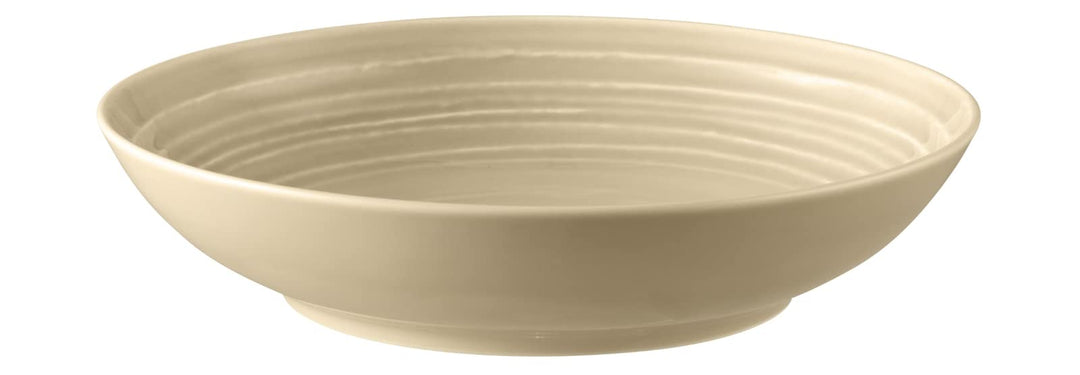 Seltmann Weiden Terra Suppenteller, 21 cm, Tiefer Essteller mit spiralförmigem Relief, Spülmaschinen