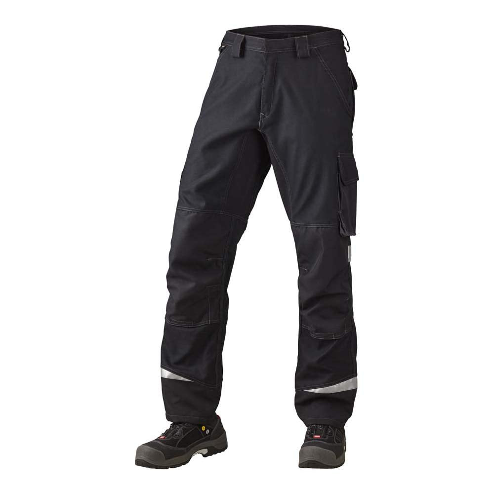 J.A.K. 160151B108 Serie 1601 65% Polyester/35% Baumwolle Bundhose, Schwarz/Grau, 60 L (42/35) Grösse