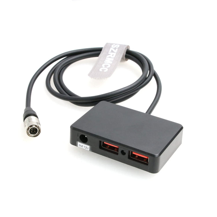 SZRMCC Audioroot Hawk-Woods DV-SQN4S Hirose 4-Pin auf Dual USB QC3.0 5V 3A Schnellladekabel für Hand