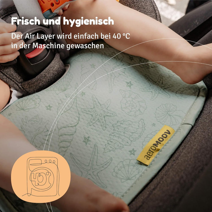 Aeromoov - Baby Sitzauflage Air Layer - Einlage Für Autositz oder Kinderwagen - Gruppe 1 - Antischwi