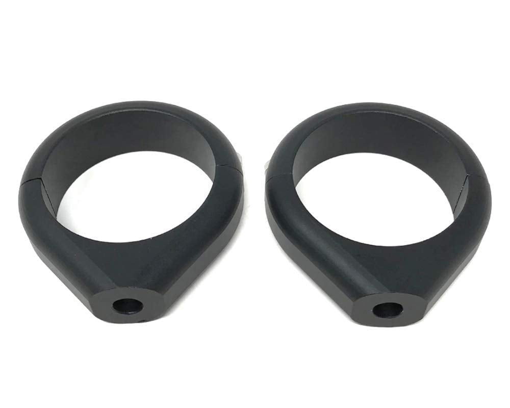 Alchemy Parts Motorrad Blinker Relocator Klammergabel - 40/41mm - Schwarz - Hochwertig