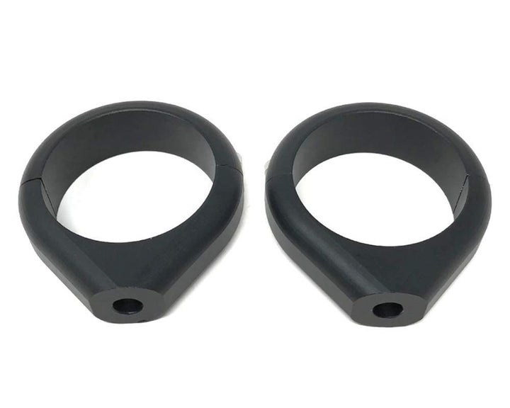 Alchemy Parts Motorrad Blinker Relocator Klammergabel - 40/41mm - Schwarz - Hochwertig