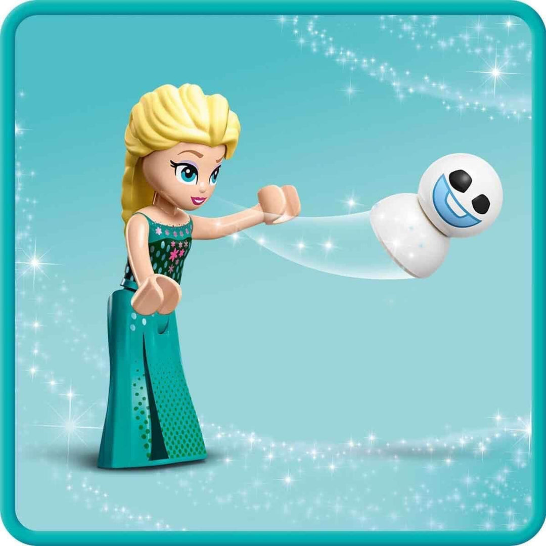 LEGO Disney Frozen Elsas Eisstand, Eiscreme-Spielzeug für Kinder mit Prinzessin Elsa-Puppe und Mini-