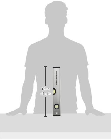 Stanley FatMax Wasserwaage Pro magnetisch (40 cm Länge, 1 vertikale Libelle, 1 horizontale Libelle B